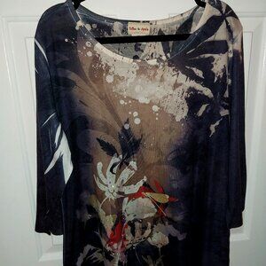 Women's Toffee and Apple XXL Tunic Top